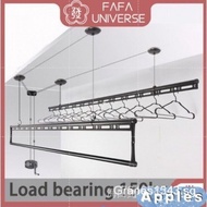 Balcony Lifting Clothes Hanger / drying rack / hanger dryer pole type laundry household balcony ceiling space saving / Elevating Drying Racks Balcony Hand-Cranking Double Pole Clot