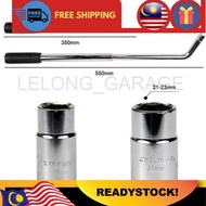 Alat Buka Tayar Set Wajib ADA-spanar Membuka Tayar kereta emergency/kecemasan with handle+box socket size 17mm-19mm-21mm