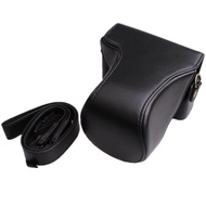 Canon EOS M10 Pu Leather Camera Bag Case Pouch For Canon EOS M10 With 15-45mm Lens