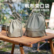 Camping Canvas Drawstring Storage Bag Mountain Guest Equipment Baking Pan Camping Equipment