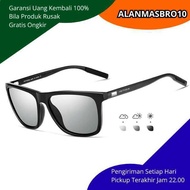 Men's Retro Polarized Photochromic Sunglasses with Anti-UV Protection, Classy Look, Suitable for Out