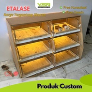 Transparent Acrylic Display Rack |Counter Top Cake Showcase| CAFE AND BAKERY DISPLAY| CUSTOM size