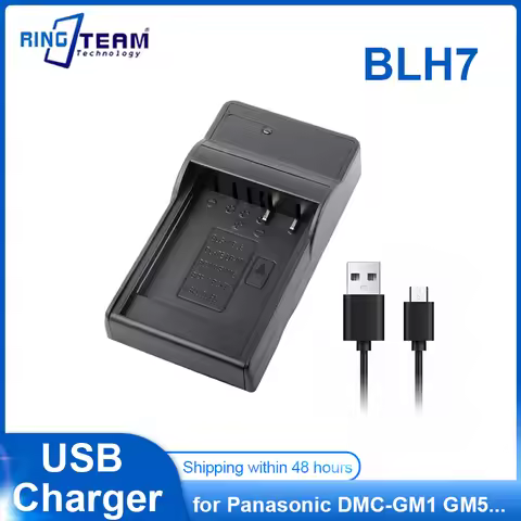USB Charger for Panasonic Lumix DMC-GM1 DMC-GM5 DMC-GF7 Cameras DMW-BLH7 Battery Charger Compatible 