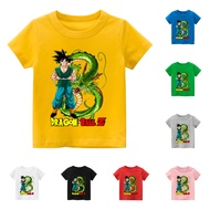 Áo thun trẻ em SONGOKU 8 màu áo đầy đủ size có big size áo thun cho bé Cotton King Cotton