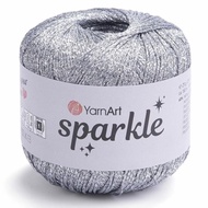 Benang rajut Yarn Art Sparkle polyester metallic yarn