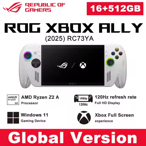 Global Version ROG Xbox Ally (2025) RC73YA Gaming Handheld PC Windows 11 Home AMD Ryzen Z2 A Process
