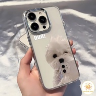 Mobile Phone Case Selfie Puppy Photo Frame Clear Metal iPhone 11 For 11 12 13 14 15Pro MAX X XS XR 6