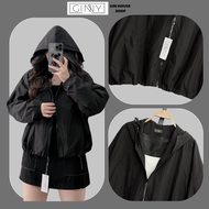 Áo khoác dù chống nắng nữ Orange CG-02 |Tone màu basic dễ phối đồ có nón to có tui trong túi ngoài|G