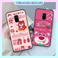 Samsung A8 2018 / A8 Plus / A8+ Case With Lotso Strawberry Bear Image, Cute Brown Bear