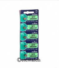 ถ่านกระดุม Murata SR626SW / 377 1แผง 5ก้อน หมดอายุ 07/2027