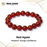 WAH CHAN Red Agate Crystal Bracelet