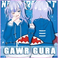Hololive Gawr Gura Unisex Casual Long Sleeve Hoodie - Loose Fit