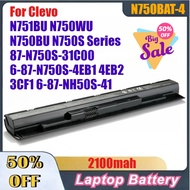 N750BAT-4 Laptop Battery For Clevo N751BU N750WU N750BU N750S Series 87-N750S-31C00 6-87-N750S-4EB1 