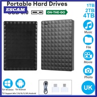 1/2/4TB 2.5-inch sata ổ cứng di động USB 3.0 1TB/2TB/4TB di động ổ HDD gắn ngoài cho win 7/8/10/XP c