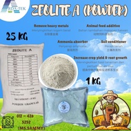 [1KG] DETOX ZEOLITE A POWDER FOR REMOVE HEAVY METAL /ANIMAL FEED ADDITIVE/ PEMULIHAN &PERAWAT TANAH/