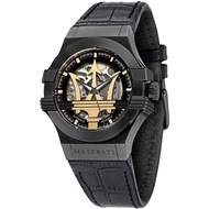 นาฬิกาหนังผู้ชายโครงอัตโนมัติ Maserati Potenza Dial Jam Lelaki R8821108027