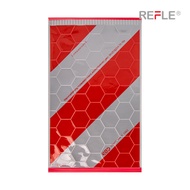 German Truck Tail Reflective Label European Truck Red White Reflective Label Red White Twill Honeyco
