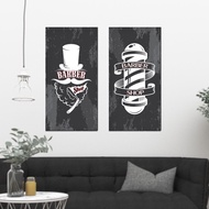 Wall decoration poster decoration barbershop barber wall room Frameless wall decoration wall decor w