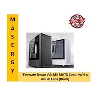Tecware Nexus Air M3 MATX Case, w/ 6 x ARGB Fans (Black)