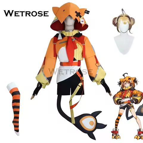 【Wetrose】In Stock Gigi Murin Cosplay Costume Hoodie Hololive Justice Holo EN Vtuber Full Set Wig Hal