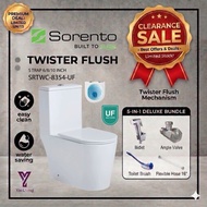 Sorento - TWISTER SUPER SALES ONE-PIECE WATER CLOSET UF SEAT WC (SRTWC-8354) YOO LIVING PACKAGE PREM