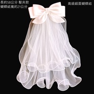 Satin Bow Veil Bridal Veil Wedding Veil Veil Bridal Wedding Dress Vanessa Jewelry