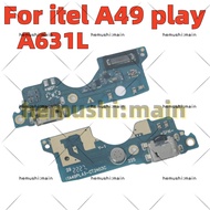 For itel A49 play A631L USB Charging Dock Port Mic Microphone Connector Board Fast Flex Cable Repair