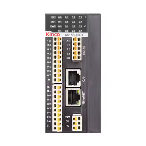 Kinco K6S series PLC controller 200KHZ high speed input/output K615S-16DT 8DI 8DO CPU module with Et