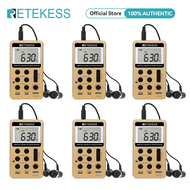 RETEKESS FT11 0.3W เครื่องส่งสัญญาณ FM แบบพกพาMini วิทยุสเตอริโอ Stationสนับสนุน TF Card และอินพุต A