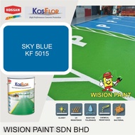 KF 5015 SKY BLUE 5L KOSSAN ( KOSFLOR EPOXY ) CAR PARK FLOOR COATING / SPORT COURT FLOOR PAINT EPOXY Floor Paint ( 5L )