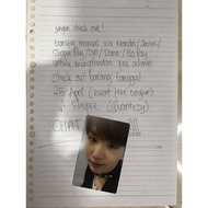 (Chat Dulu) Photocard Pc Suga Yoongi Album Bts Japan Fake Love Airplane Pt 2