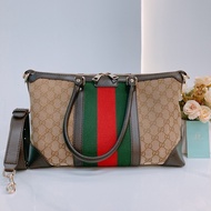 MS0405 GUCCI 古馳中號經典花紋兩用包包MEDIUM GG SUPREME TWO WAY BAG CANVAS