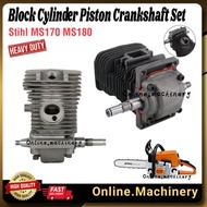 Stihl MS170 MS180 ( Piston 38MM ) Block Cylinder Piston Crankshaft Set Heavy Duty
