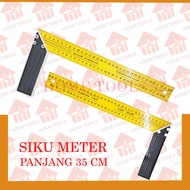 SIKU Right Angle Ruler Meter Dimensional Measuring Tool 35Cm Right Angle Ruler Carpenter