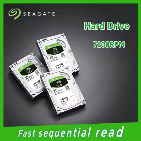 FOR Seagate BarraCuda 8TB Internal HDD ST8000DM004 3.5 Inch SATA 6Gb s 5400RPM 256MB Cache Desktop C