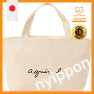 Agnes B. Logo Tote Bag GO03-02 for Women F Black