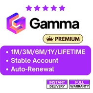 GAMMA.APP AI Presentation Slides Premium | Full Warranty