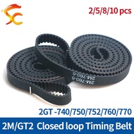 3D Printers 2Gt/2M Timing Belt Length 740/750/752/760/770Mm Width 6/9/10/15Mm Closed Loop Synchrono