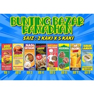 🔥READY DESIGN/STOCK Bunting Bazar Ramadhan/Bunting Bazar Murah/Bunting Siap Design🔥🔥🔥