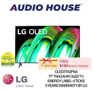 LG OLED77A2PSA  77" ThinQ AI 4K OLED TV  ENERGY LABEL: 4 TICKS**3 YEARS WARRANTY BY LG** FREE $100 GROCERY VOUCHER BY LG