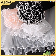 YU 28cmx4.5M Flower Wrapping Paper Wave Yarn Florist Bouquet Paaging Lace Mesh Florist Bouquet Gift 