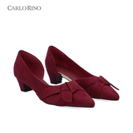Carlo Rino Astoria Pointed-Toe Flats - Maroon