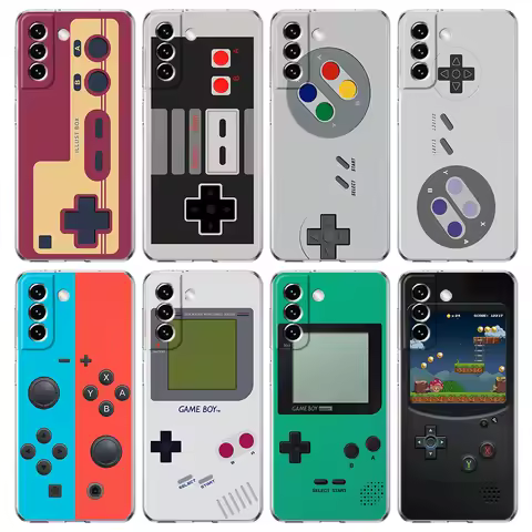 Video Game Boy Vintage GamePad Phone Case For Samsung Galaxy S24 Plus S23 S22 S21 S20 FE Ultra 5G S1