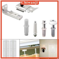 [Chiwanji] Bifold Door Hardware Set Easy to Install Stainless Steel Replacement