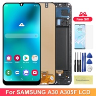 A30 Display Screen With Frame for Samsung Gaxlay A30 A305 A305F A305F/DS Lcd Display Touch Screen Digitizer Replacement