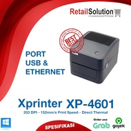 Thermal Barcode Printer Ethernet LAN Sticker - Xprinter XP4601 XP-4601