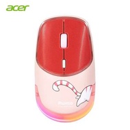 ACER x PAWBO RGB燈效 可充電式無線藍牙滑鼠 OMW143 粉色 現貨出售