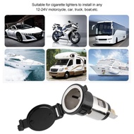 12-24V Cigarette Lighter Adapter Power Cigar Lighter Female Socket for Car Motorcycle Cigarette Lig