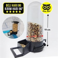 Kicau Mart Dispenser Akrilik Tabung Jumbo Kepala Besar Sempati Botol Plastik Mika Wadah Makanan Pakan Biji Milet Millet Minum Burung Lovebird Love Bird Kenari Hamster DSKBS