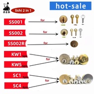 Lishi 2 in 1 Tool SS001 SS002 SS002R pro R52 KW1 KW5 SC1 SC4 SC20 M1/MS2 AM5 R52L Locksmith Tools fo